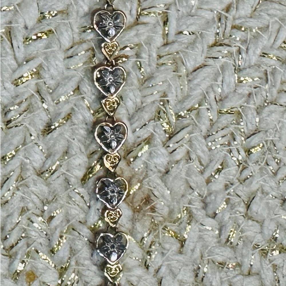 Filigree Heart Link Bracelet